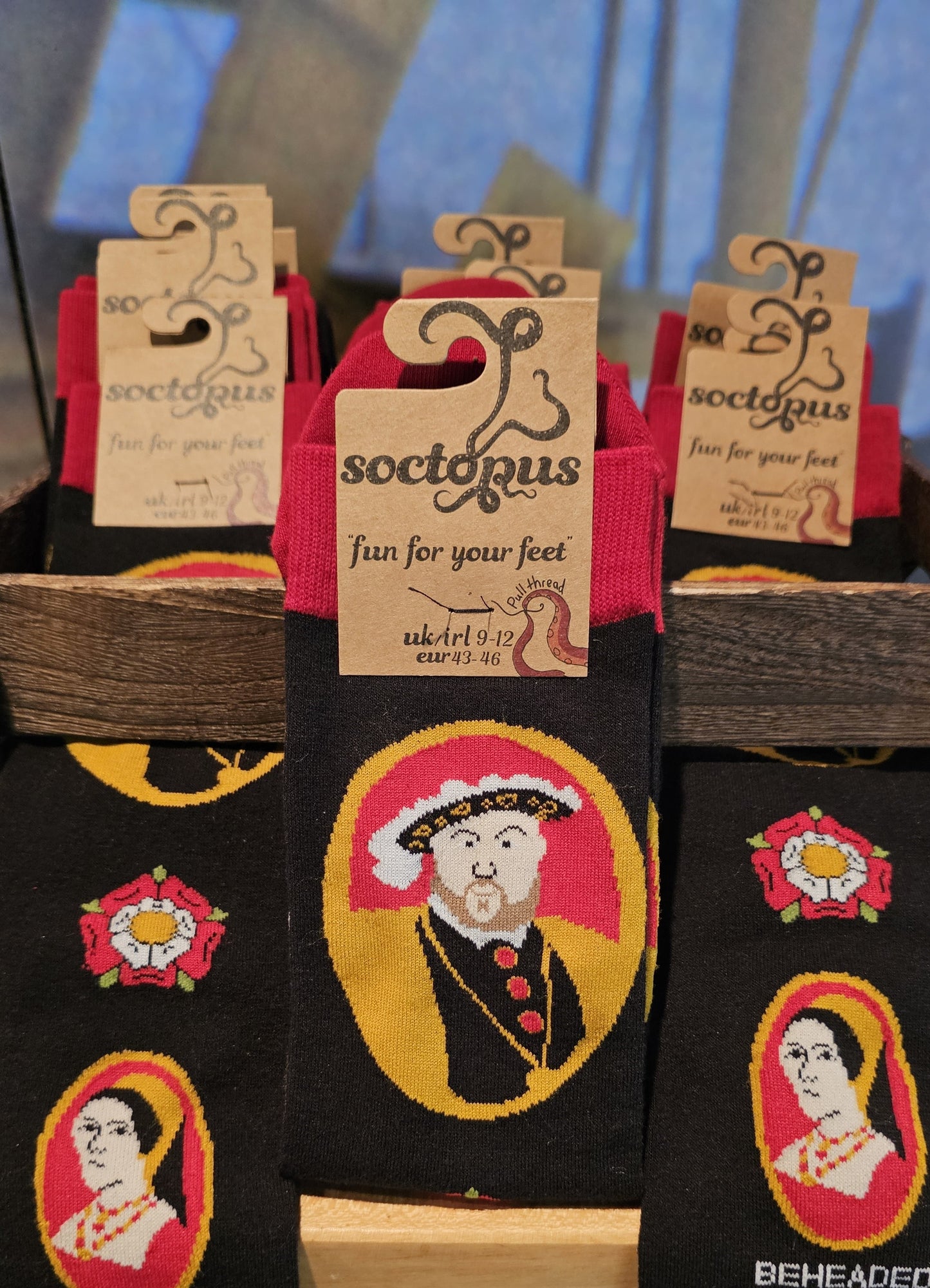 Socks - Pair of Henry VIII and Wives