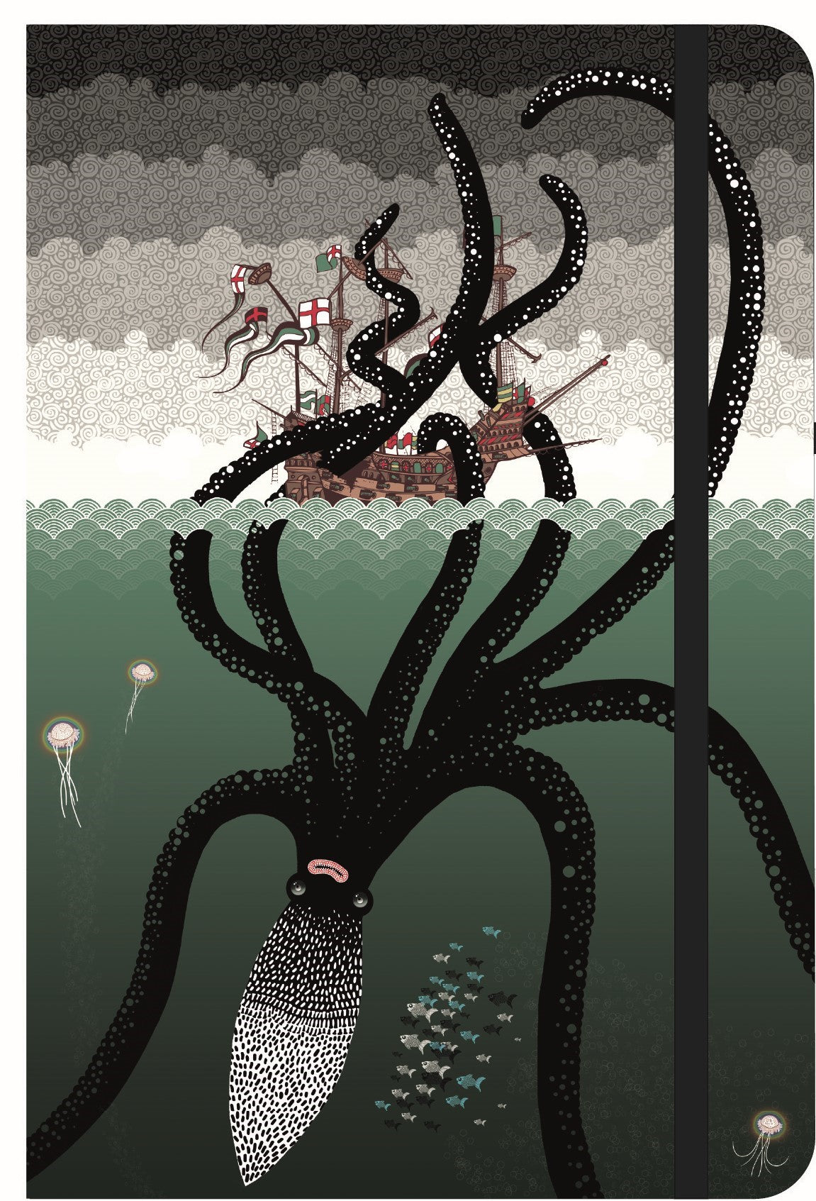 Kraken and the Mary Rose - A Rational Explanation - A5 Black Notepad