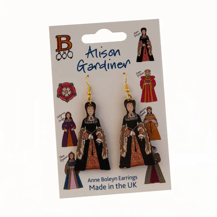 Earrings – Wooden Anne Boleyn