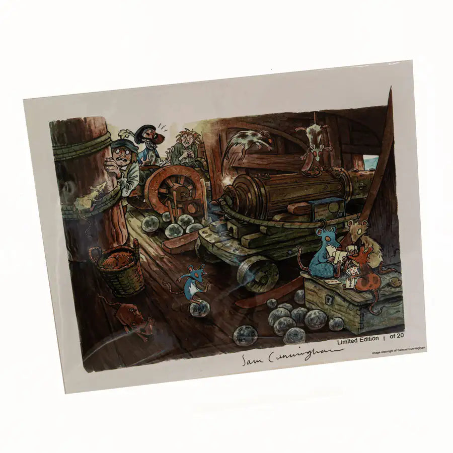 Limited Edition Print (number 1 of 20)- Rats on the Mary Rose Gun Deck