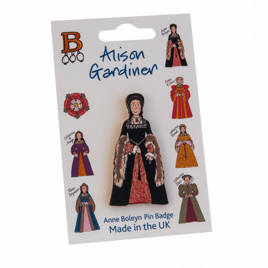 Pin Badge – Wooden Anne Boleyn